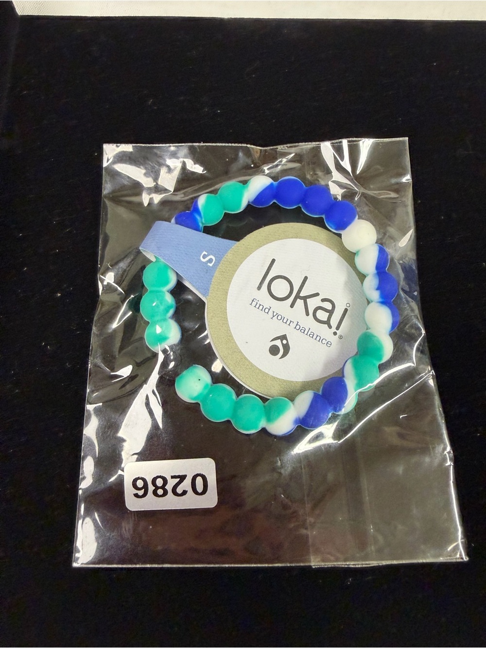 Lokai Kids Beaded Bracelet - Blue, Teal & White